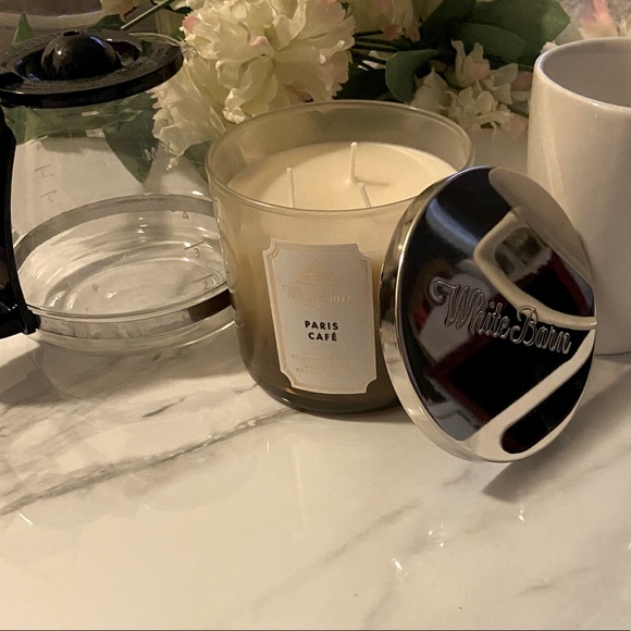 NWT🏷DISCONTINUED☕️🍶”Paris Café”White Barn Candle - Picture 1 of 8